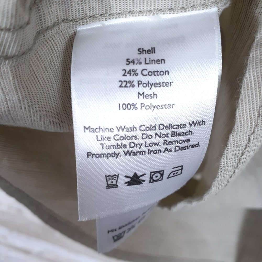 Eddie Bauer Mens Linen Shirt L Back Vent 874 - Picture 4 of 4